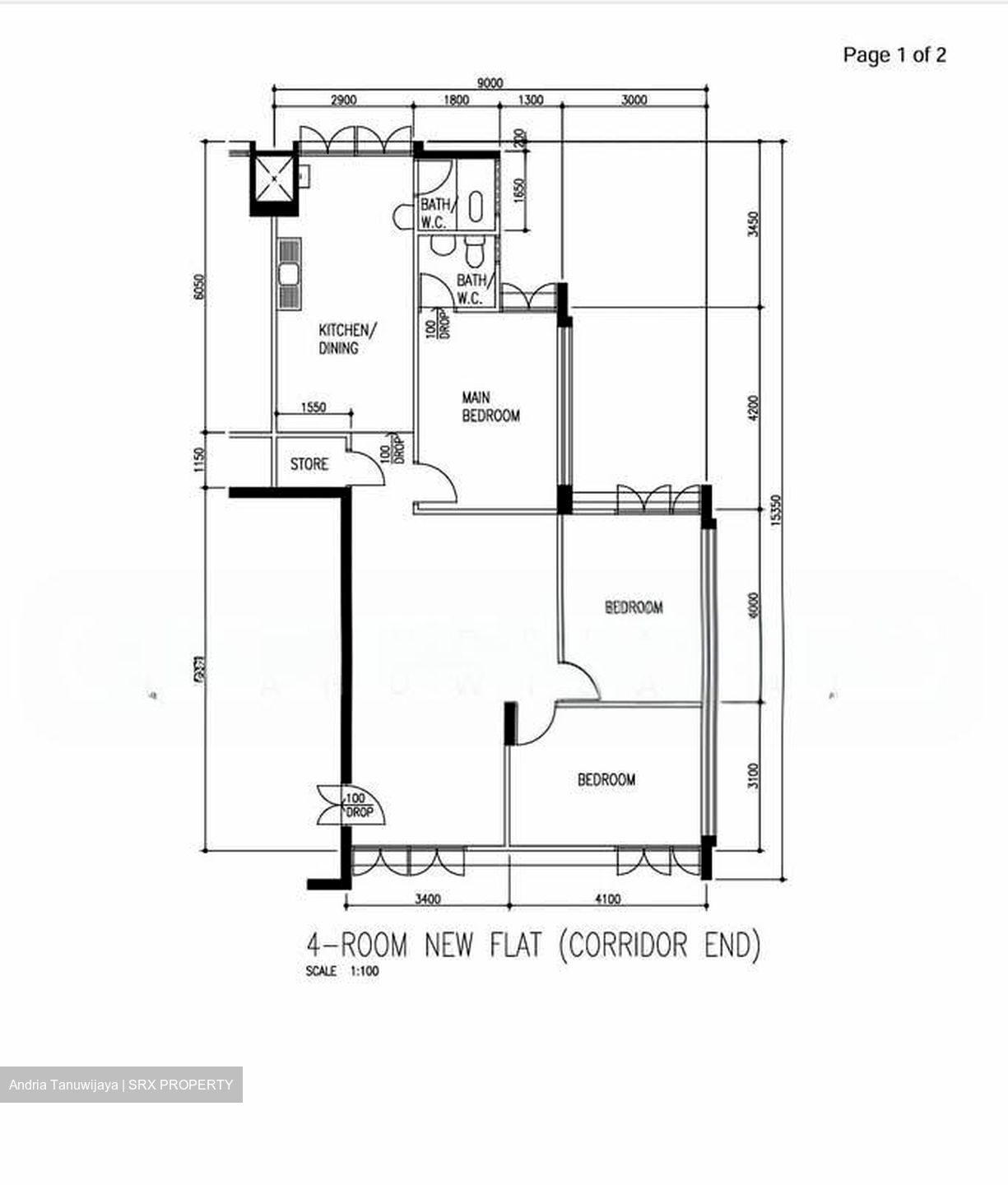 Blk 173 Kebun Baru Link 1 (Ang Mo Kio), HDB 4 Rooms #554745411